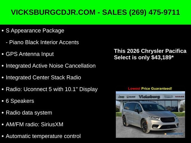 2026 Chrysler Pacifica PACIFICA SELECT