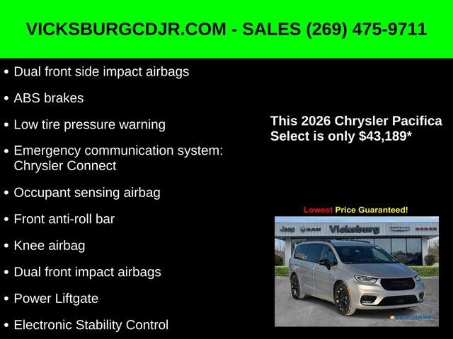 2026 Chrysler Pacifica PACIFICA SELECT