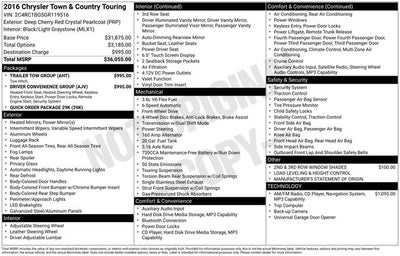 2016 Chrysler Town & Country Touring