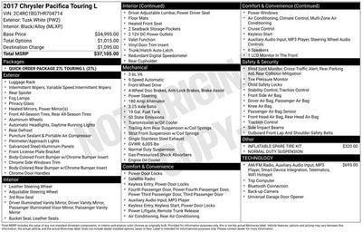 2017 Chrysler Pacifica Touring-L