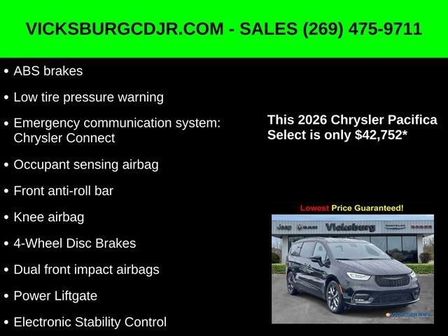 2026 Chrysler Pacifica PACIFICA SELECT