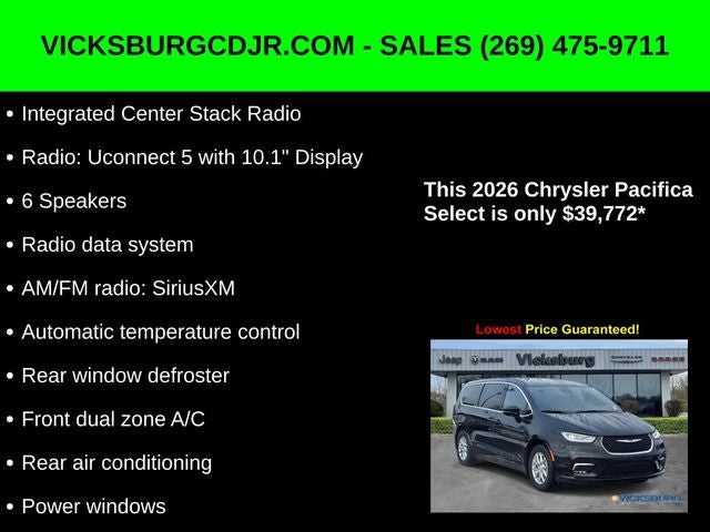 2026 Chrysler Pacifica PACIFICA SELECT