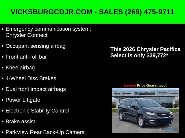 2026 Chrysler Pacifica PACIFICA SELECT