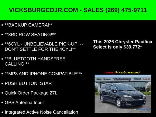 2026 Chrysler Pacifica PACIFICA SELECT