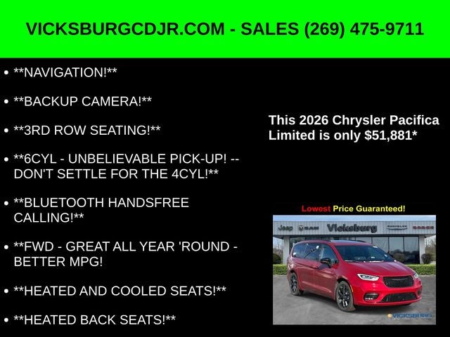 2026 Chrysler Pacifica PACIFICA LIMITED