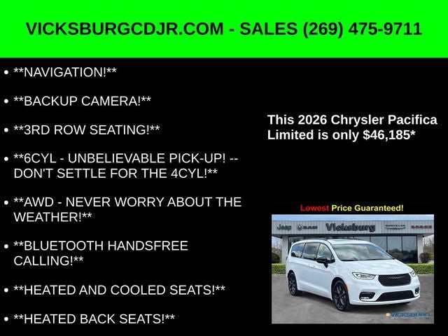 2026 Chrysler Pacifica PACIFICA LIMITED