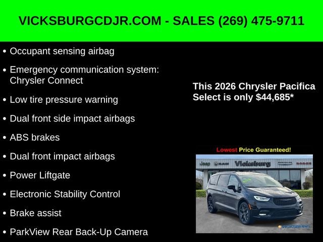 2026 Chrysler Pacifica PACIFICA SELECT AWD