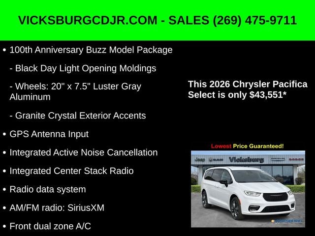 2026 Chrysler Pacifica PACIFICA SELECT AWD