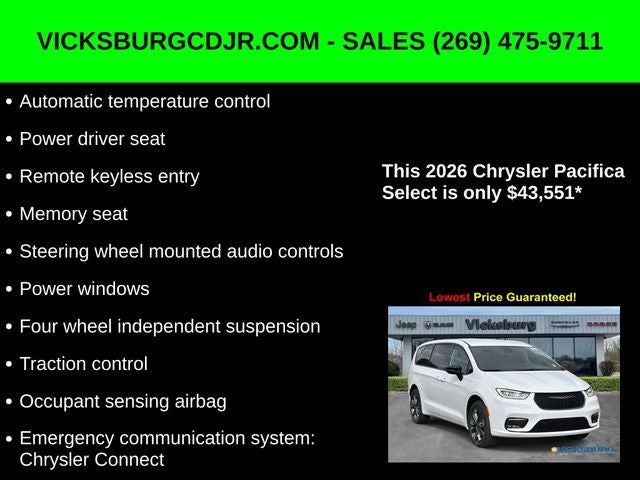 2026 Chrysler Pacifica PACIFICA SELECT AWD