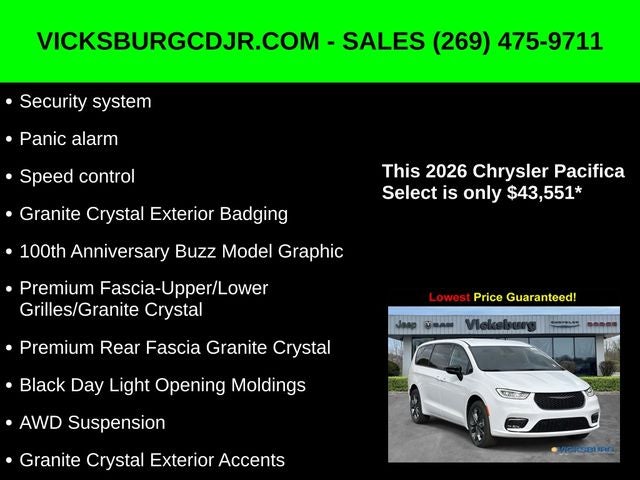 2026 Chrysler Pacifica PACIFICA SELECT AWD