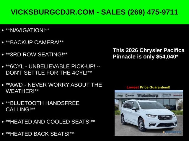 2026 Chrysler Pacifica PACIFICA PINNACLE AWD
