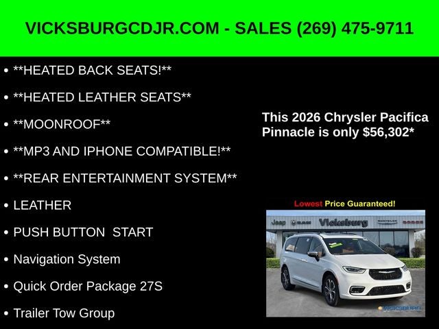 2026 Chrysler Pacifica PACIFICA PINNACLE AWD