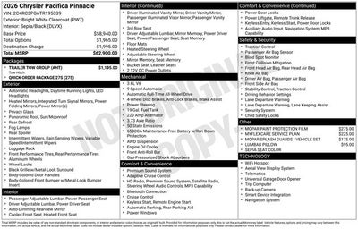 2026 Chrysler Pacifica PACIFICA PINNACLE AWD
