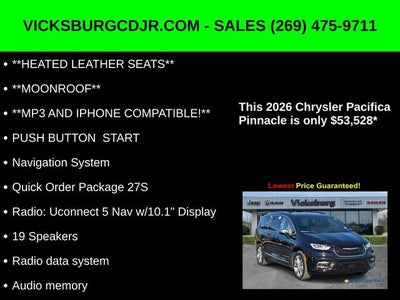 2026 Chrysler Pacifica PACIFICA PINNACLE AWD