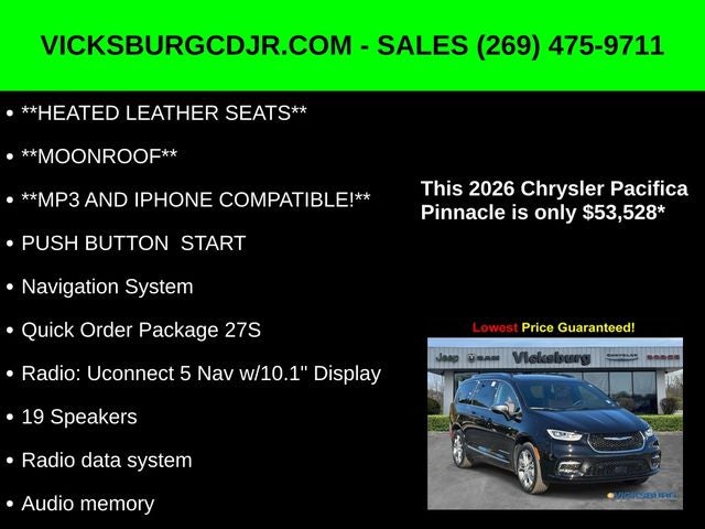 2026 Chrysler Pacifica PACIFICA PINNACLE AWD