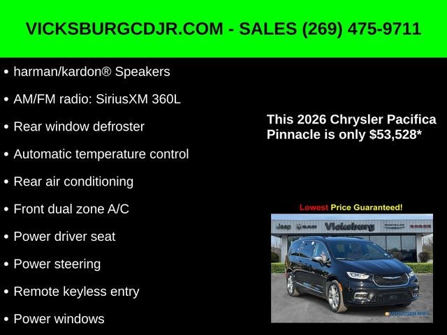 2026 Chrysler Pacifica PACIFICA PINNACLE AWD