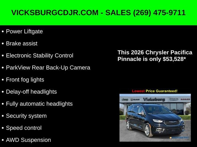 2026 Chrysler Pacifica PACIFICA PINNACLE AWD