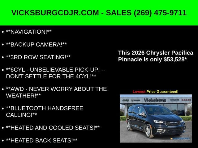2026 Chrysler Pacifica PACIFICA PINNACLE AWD