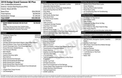2018 Dodge Grand Caravan SE Plus