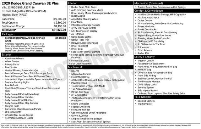 2020 Dodge Grand Caravan SE Plus