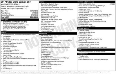 2017 Dodge Grand Caravan SXT