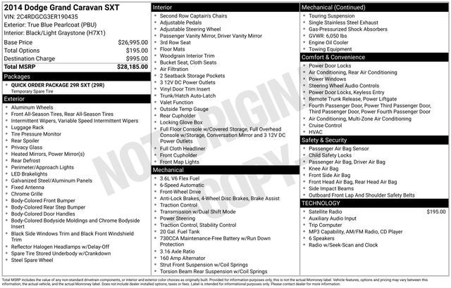 2014 Dodge Grand Caravan SXT