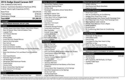 2016 Dodge Grand Caravan SXT