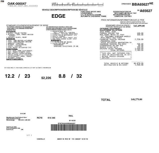 2011 Ford Edge Sport