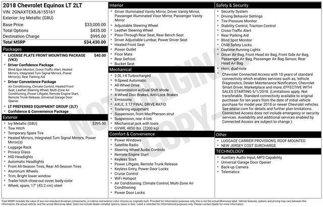 2018 Chevrolet Equinox LT