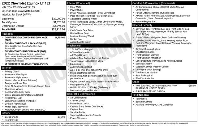 2022 Chevrolet Equinox AWD LT