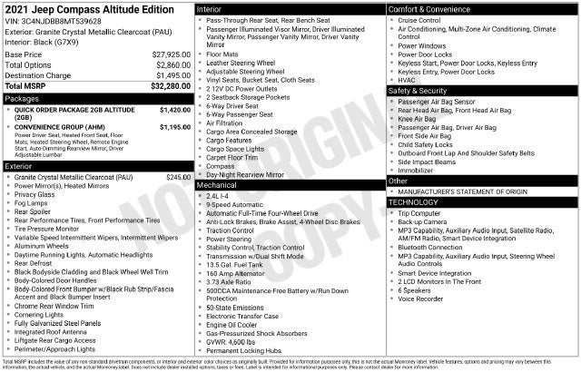 2021 Jeep Compass Altitude