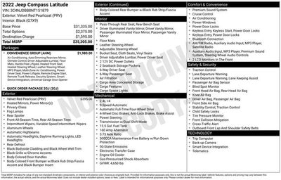 2022 Jeep Compass Latitude 4x4