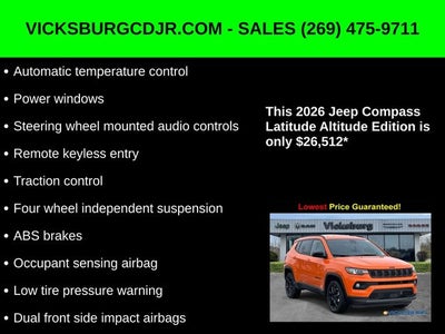 2026 Jeep Compass COMPASS LATITUDE ALTITUDE 4X4