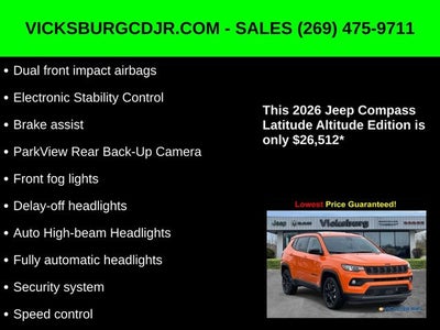 2026 Jeep Compass COMPASS LATITUDE ALTITUDE 4X4