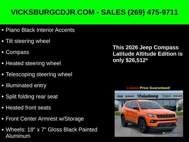 2026 Jeep Compass COMPASS LATITUDE ALTITUDE 4X4