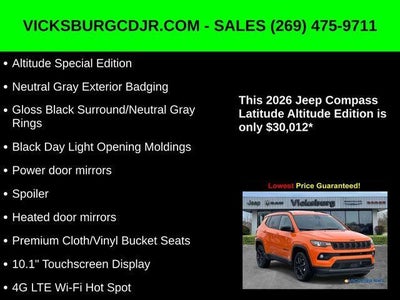 2026 Jeep Compass COMPASS LATITUDE ALTITUDE 4X4