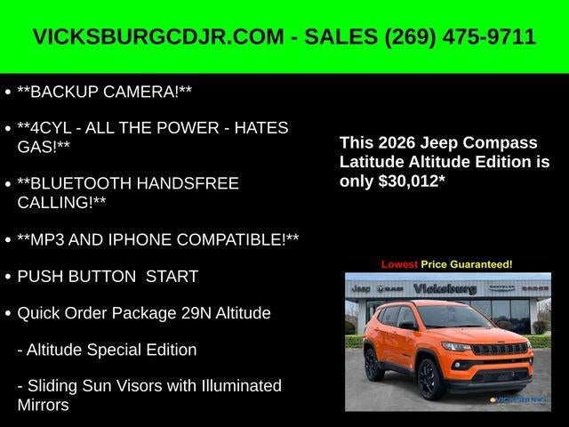 2026 Jeep Compass COMPASS LATITUDE ALTITUDE 4X4