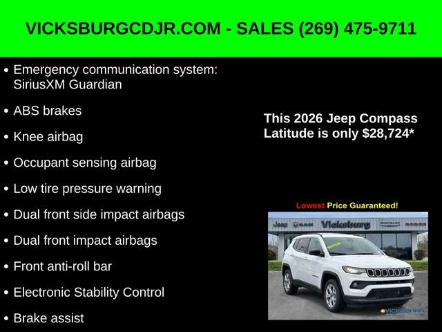2026 Jeep Compass COMPASS LATITUDE 4X4