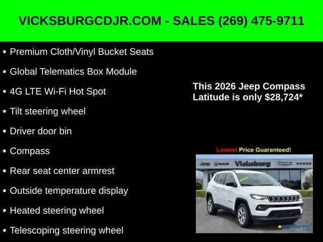 2026 Jeep Compass COMPASS LATITUDE 4X4