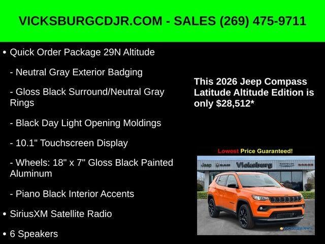 2026 Jeep Compass COMPASS LATITUDE ALTITUDE 4X4