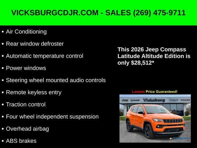 2026 Jeep Compass COMPASS LATITUDE ALTITUDE 4X4
