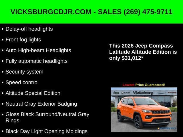 2026 Jeep Compass COMPASS LATITUDE ALTITUDE 4X4