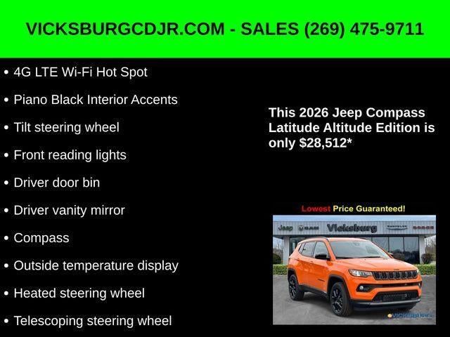 2026 Jeep Compass COMPASS LATITUDE ALTITUDE 4X4