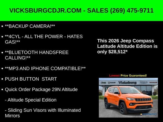 2026 Jeep Compass COMPASS LATITUDE ALTITUDE 4X4