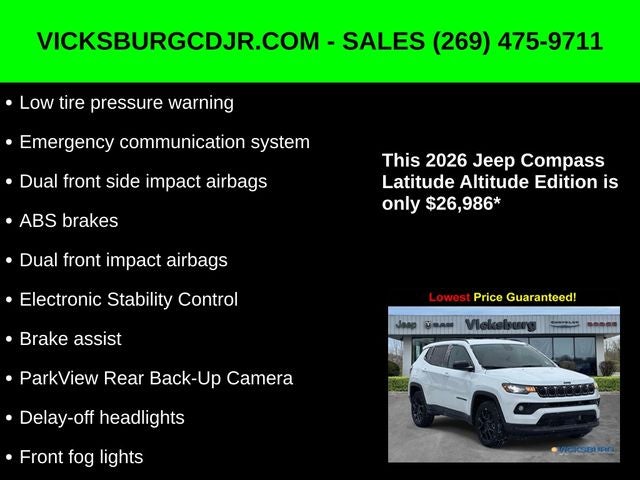 2026 Jeep Compass COMPASS LATITUDE ALTITUDE 4X4