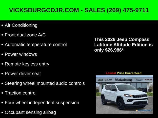 2026 Jeep Compass COMPASS LATITUDE ALTITUDE 4X4