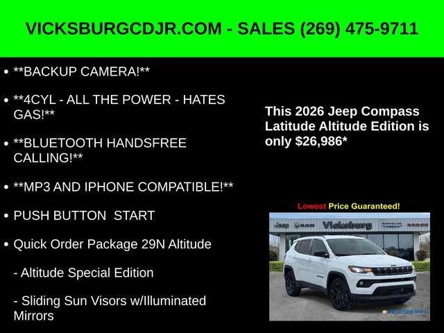 2026 Jeep Compass COMPASS LATITUDE ALTITUDE 4X4