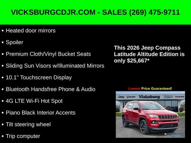 2026 Jeep Compass COMPASS LATITUDE ALTITUDE 4X4