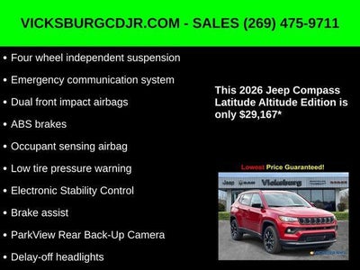 2026 Jeep Compass COMPASS LATITUDE ALTITUDE 4X4