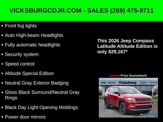 2026 Jeep Compass COMPASS LATITUDE ALTITUDE 4X4
